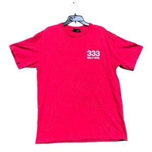333 half evil graphic t shirt size xl